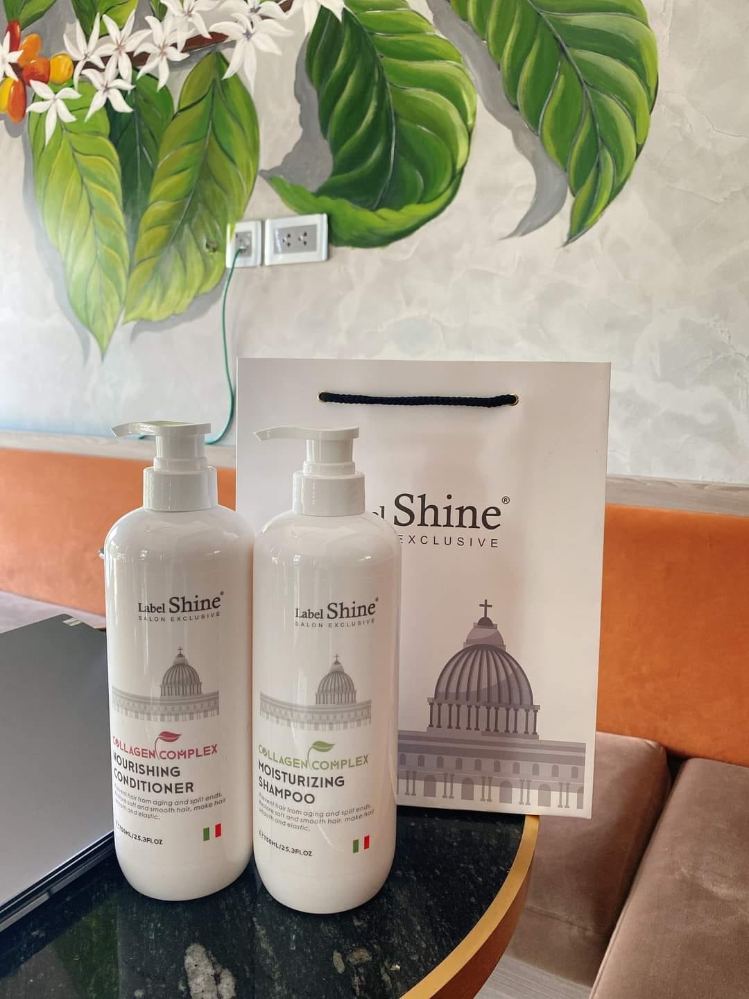 Bộ gội, xả cao cấp Label Shine